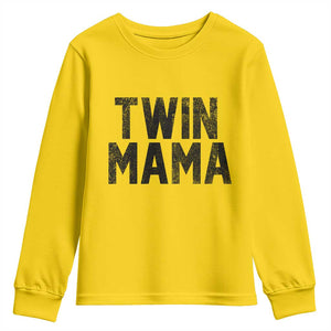 Twin Mama Youth Sweatshirt Pregnancy Announcement New Mom Mothers Day Gift TS10 Daisy Print Your Wear