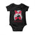 Georgia Lovers Baby Onesie Bulldogs Game Day Messy Bun TS10 Black Print Your Wear