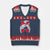 Georgia Lovers V-Neck Knit Sweater Vest Bulldogs Game Day Messy Bun TS10 Navy Red Print Your Wear