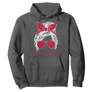 Georgia Lovers Hoodie Bulldogs Game Day Messy Bun TS10 Dark Heather Print Your Wear