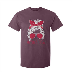 Georgia Lovers T Shirt For Kid Bulldogs Game Day Messy Bun TS10 Maroon Print Your Wear