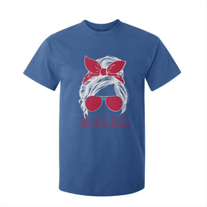Georgia Lovers T Shirt For Kid Bulldogs Game Day Messy Bun TS10 Royal Blue Print Your Wear