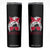 Georgia Lovers Skinny Tumbler Bulldogs Game Day Messy Bun TS10 Black Print Your Wear