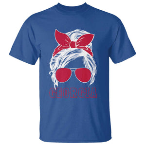 Georgia Lovers T Shirt Bulldogs Game Day Messy Bun TS10 Royal Blue Print Your Wear