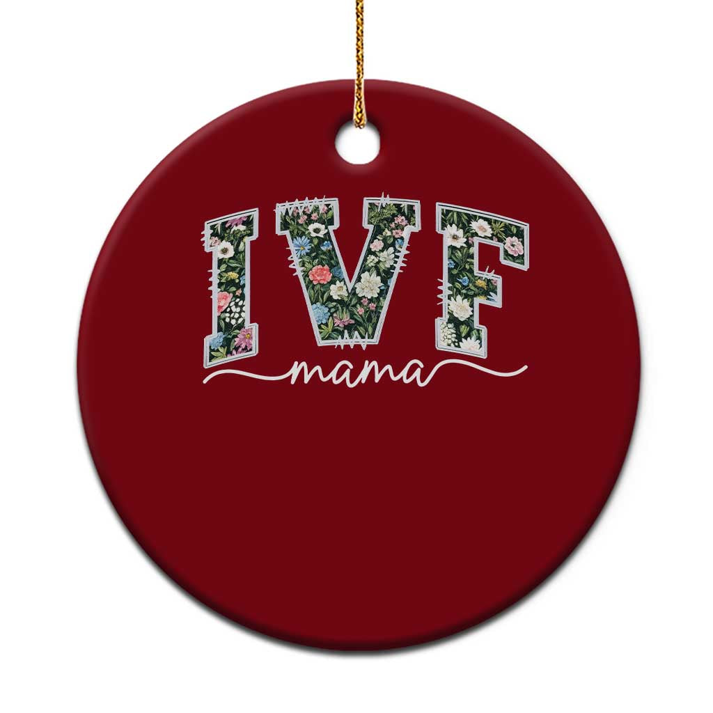 IVF Mama Ceramic Ornament Floral Mom Mothers Day TS10 1pc Red Print Your Wear