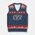 IVF Mama V-Neck Knit Sweater Vest Floral Mom Mothers Day TS10 Navy Red Print Your Wear