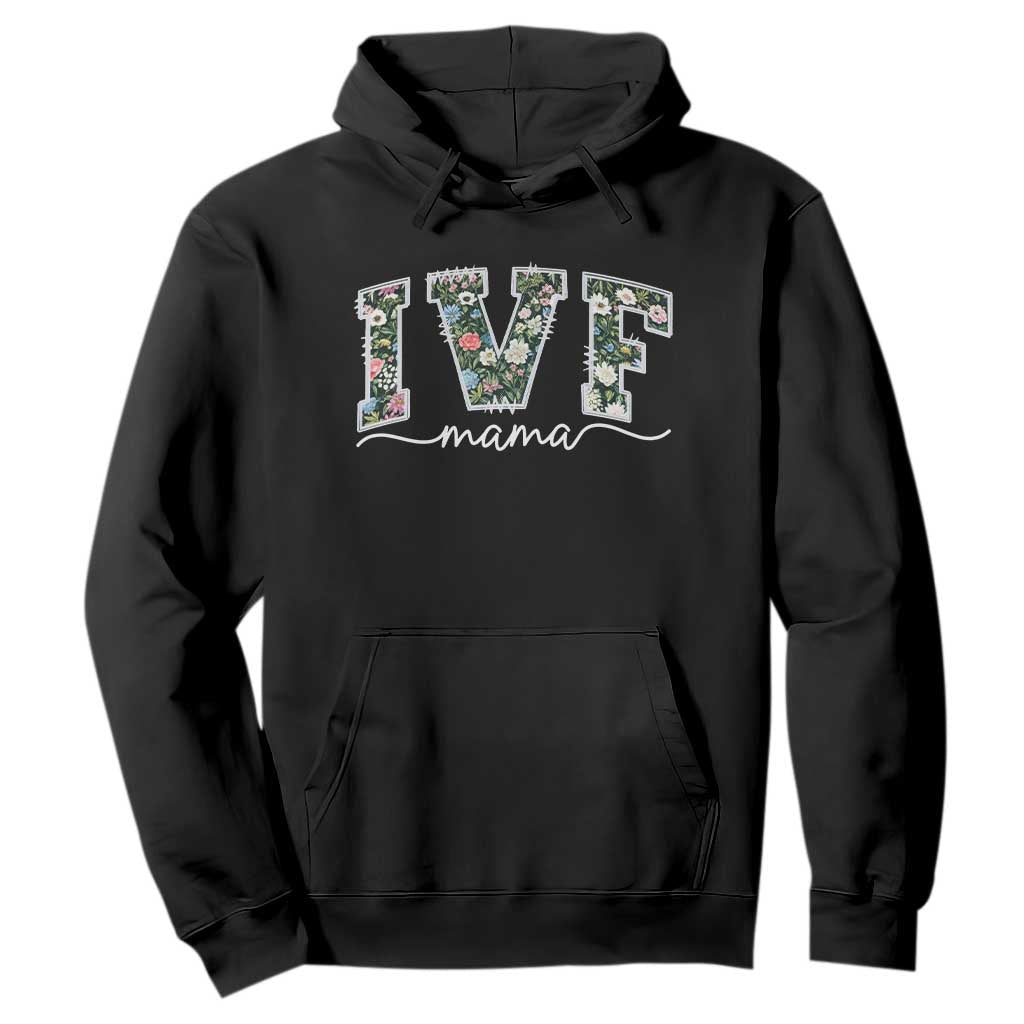 IVF Mama Hoodie Floral Mom Mothers Day TS10 Black Print Your Wear