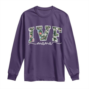 IVF Mama Long Sleeve Shirt Floral Mom Mothers Day TS10 Purple Print Your Wear