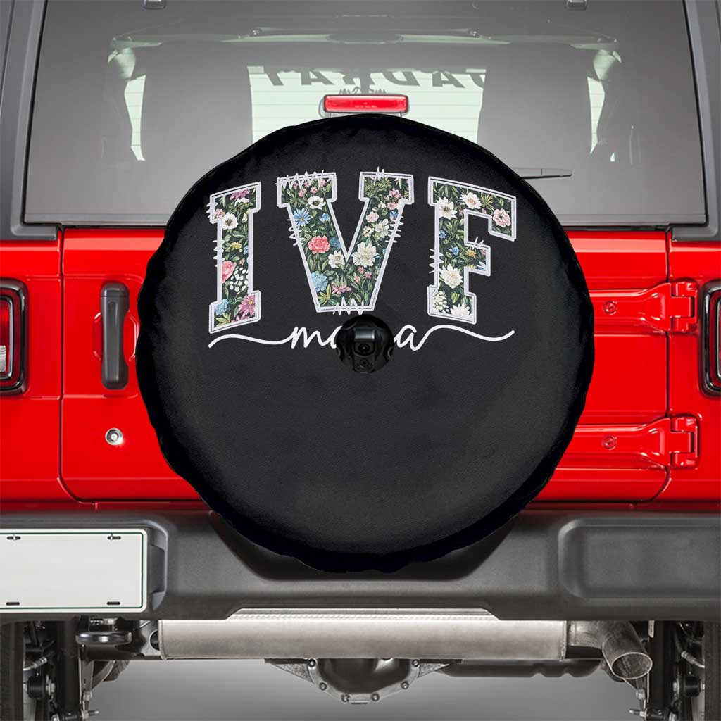 IVF Mama Spare Tire Cover Floral Mom Mothers Day TS10 Black Print Your Wear