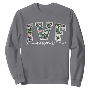 IVF Mama Sweatshirt Floral Mom Mothers Day TS10 Charcoal Print Your Wear