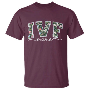 IVF Mama T Shirt Floral Mom Mothers Day TS10 Maroon Print Your Wear