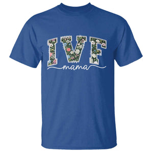 IVF Mama T Shirt Floral Mom Mothers Day TS10 Royal Blue Print Your Wear