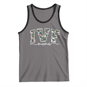 IVF Mama Tank Top Floral Mom Mothers Day TS10 Deep Heather Black Print Your Wear