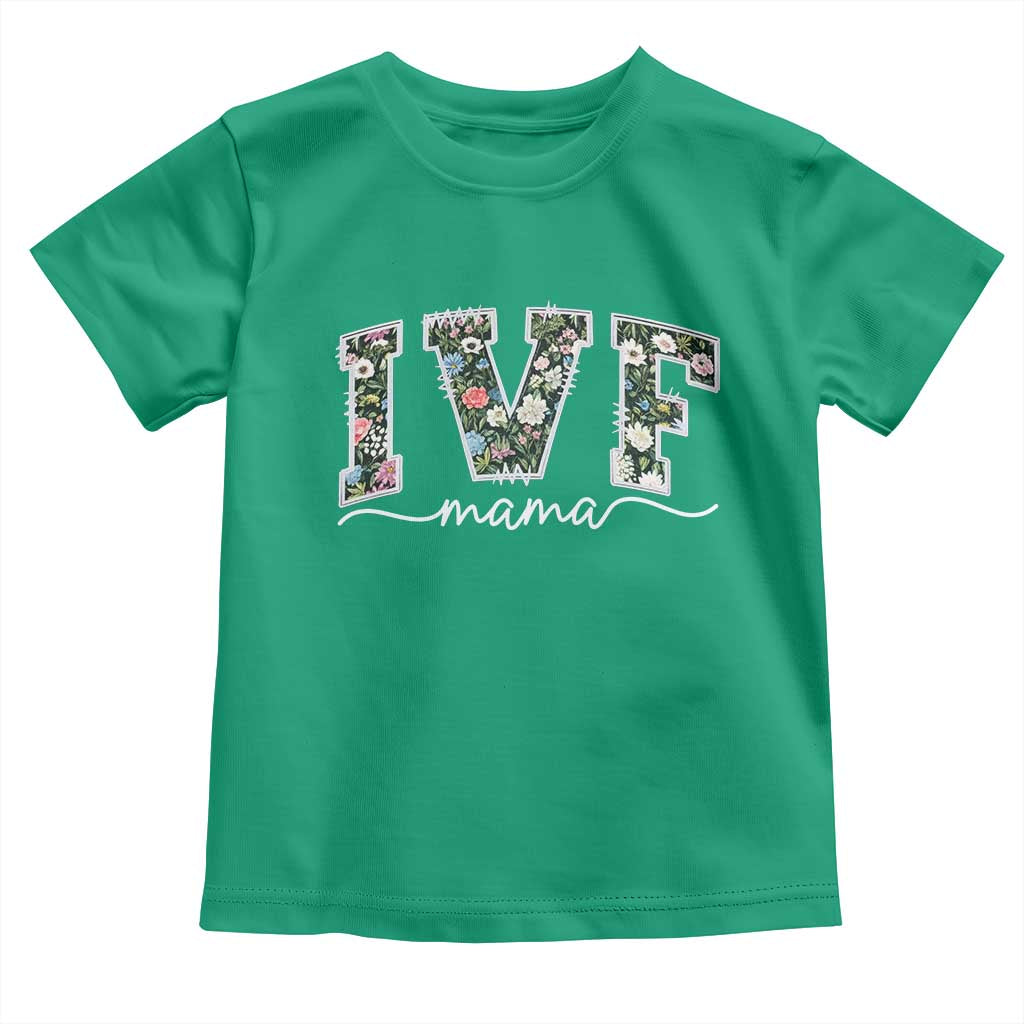 IVF Mama Toddler T Shirt Floral Mom Mothers Day TS10 Irish Green Print Your Wear