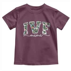 IVF Mama Toddler T Shirt Floral Mom Mothers Day TS10 Maroon Print Your Wear