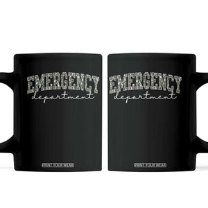 Floral Emergency Department Coffee Mug ER Nurse Gift TS10 Black Print Your Wear