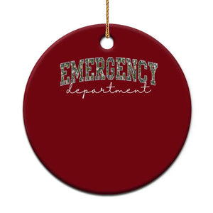 Floral Emergency Department Ceramic Ornament ER Nurse Gift TS10 1pc Red Print Your Wear