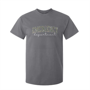 Floral Emergency Department T Shirt For Kid ER Nurse Gift TS10 Charcoal Print Your Wear