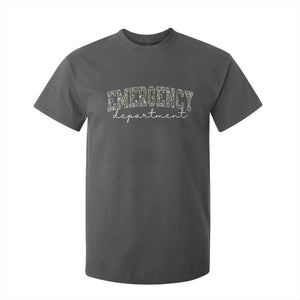 Floral Emergency Department T Shirt For Kid ER Nurse Gift TS10 Dark Heather Print Your Wear