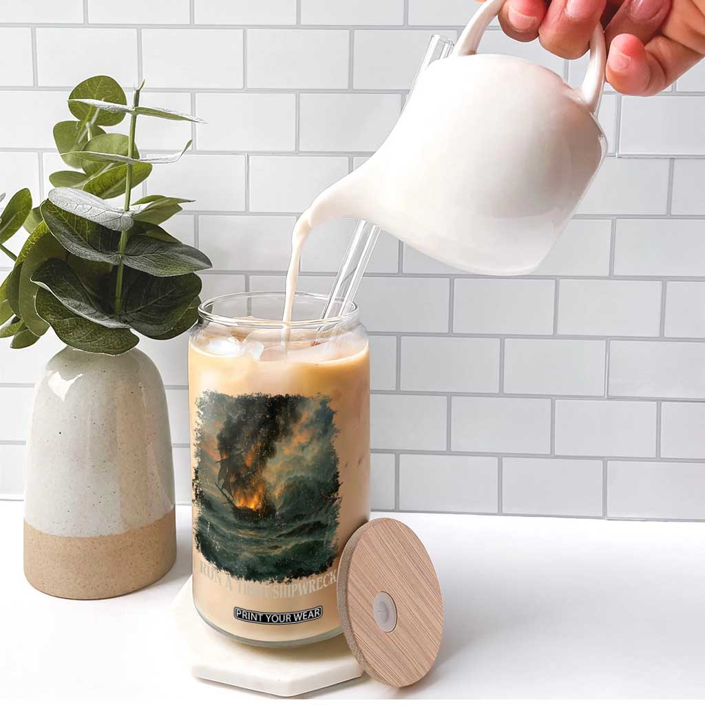 I Run a Tight Shipwreck Glass Can Homeschool Mama Cool Mom TS10 Print Your Wear