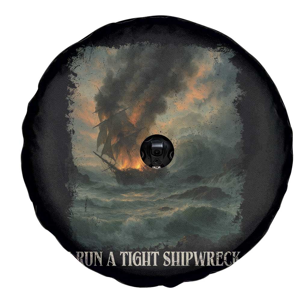 I Run a Tight Shipwreck Spare Tire Cover Homeschool Mama Cool Mom TS10 Print Your Wear
