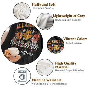 Fall Prevention Throw Blanket Autumn Thanksgiving Nurse PT OT TS10 Print Your Wear