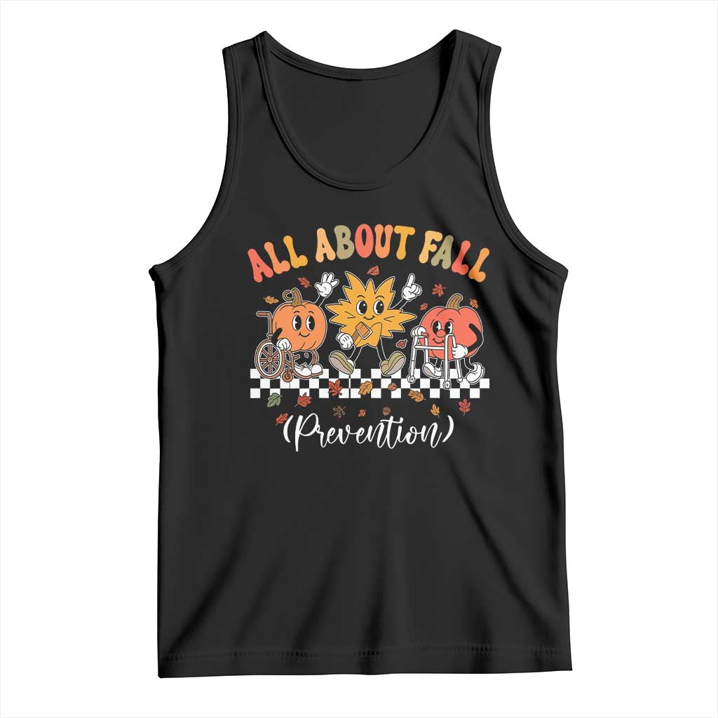 Fall Prevention Tank Top Autumn Thanksgiving Nurse PT OT TS10 Black Print Your Wear