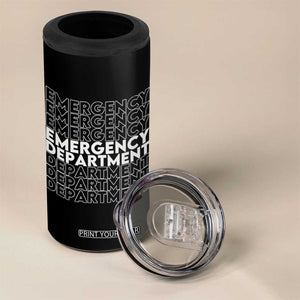 Emergency Department 4 in 1 Can Cooler Tumbler Retro ER Nurse Gift TS10 Print Your Wear
