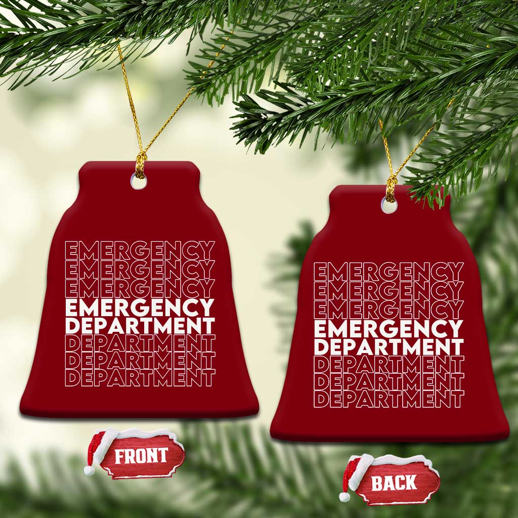 Emergency Department Ceramic Ornament Retro ER Nurse Gift TS10 Print Your Wear