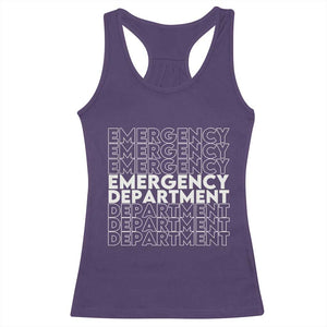 Emergency Department Racerback Tank Top Retro ER Nurse Gift TS10 Purple Print Your Wear