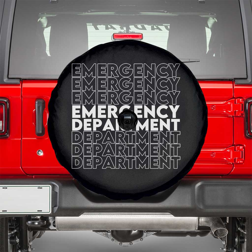 Emergency Department Spare Tire Cover Retro ER Nurse Gift TS10 Black Print Your Wear