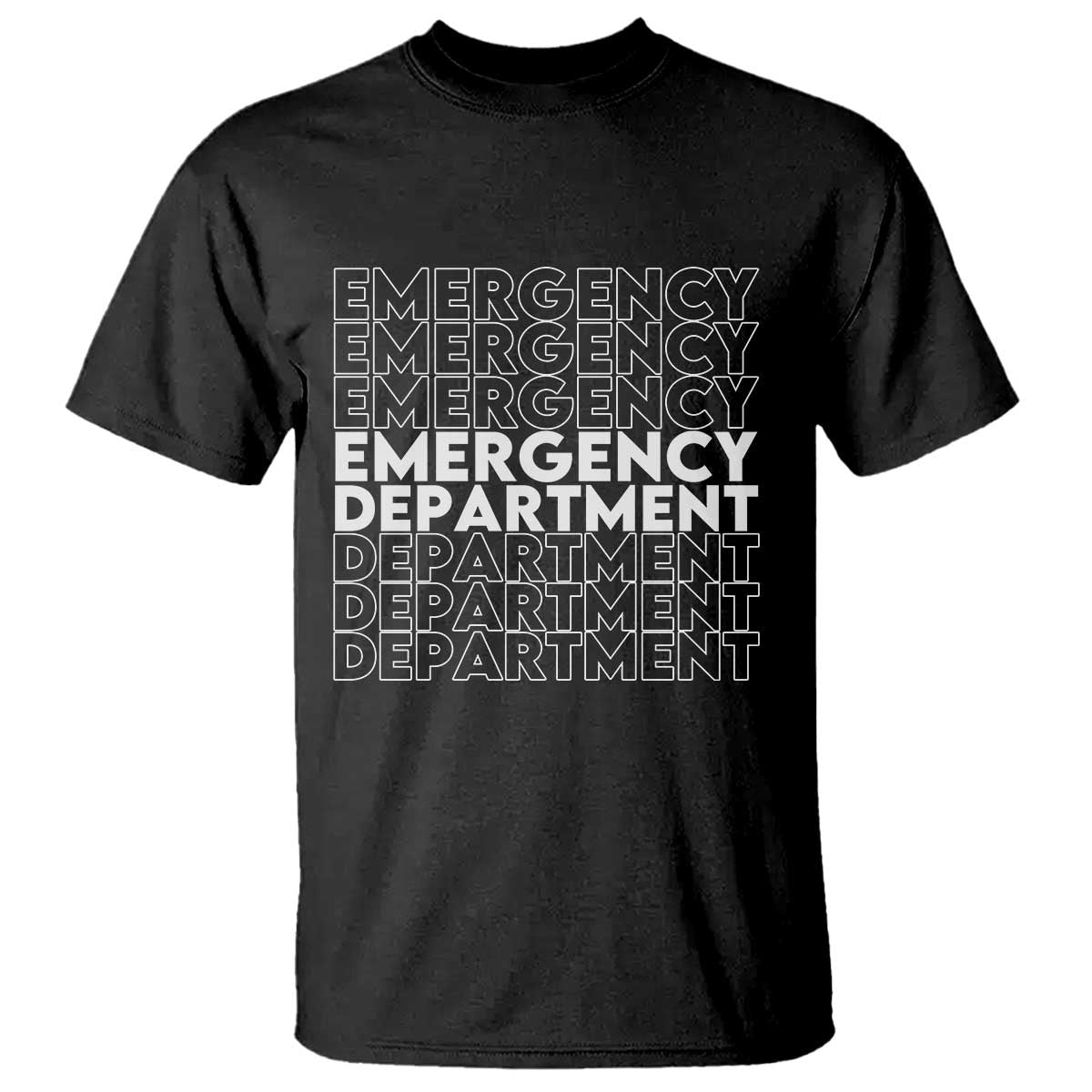 Emergency Department T Shirt Retro ER Nurse Gift TS10 Black Print Your Wear