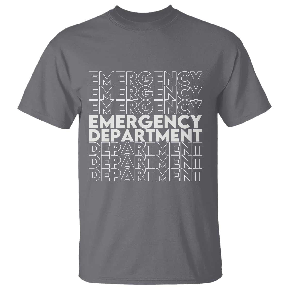 Emergency Department T Shirt Retro ER Nurse Gift TS10 Charcoal Print Your Wear