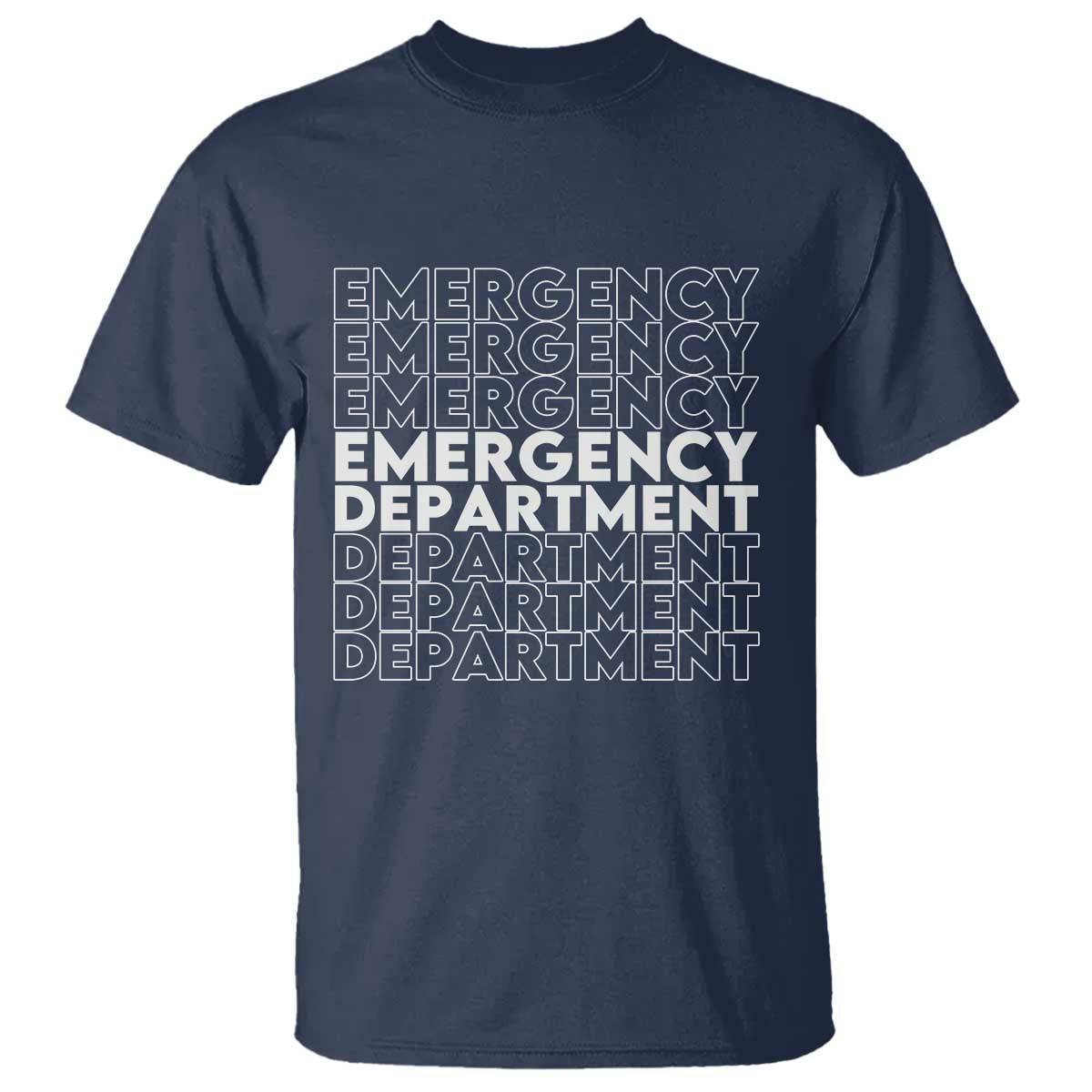 Emergency Department T Shirt Retro ER Nurse Gift TS10 Navy Print Your Wear