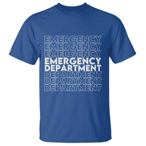 Emergency Department T Shirt Retro ER Nurse Gift TS10 Royal Blue Print Your Wear