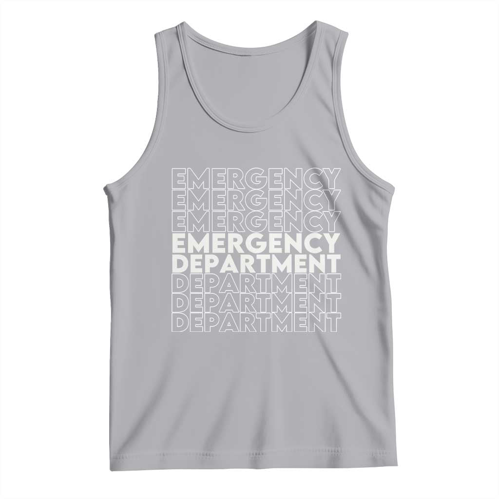 Emergency Department Tank Top Retro ER Nurse Gift TS10 Athletic Heather Print Your Wear