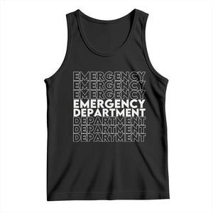 Emergency Department Tank Top Retro ER Nurse Gift TS10 Black Print Your Wear