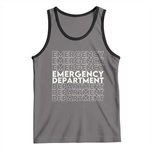 Emergency Department Tank Top Retro ER Nurse Gift TS10 Deep Heather Black Print Your Wear