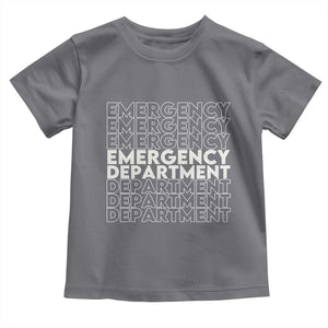 Emergency Department Toddler T Shirt Retro ER Nurse Gift TS10 Charcoal Print Your Wear