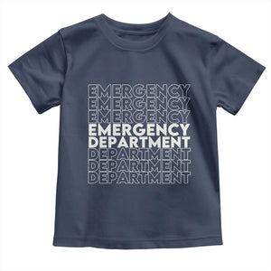Emergency Department Toddler T Shirt Retro ER Nurse Gift TS10 Navy Print Your Wear