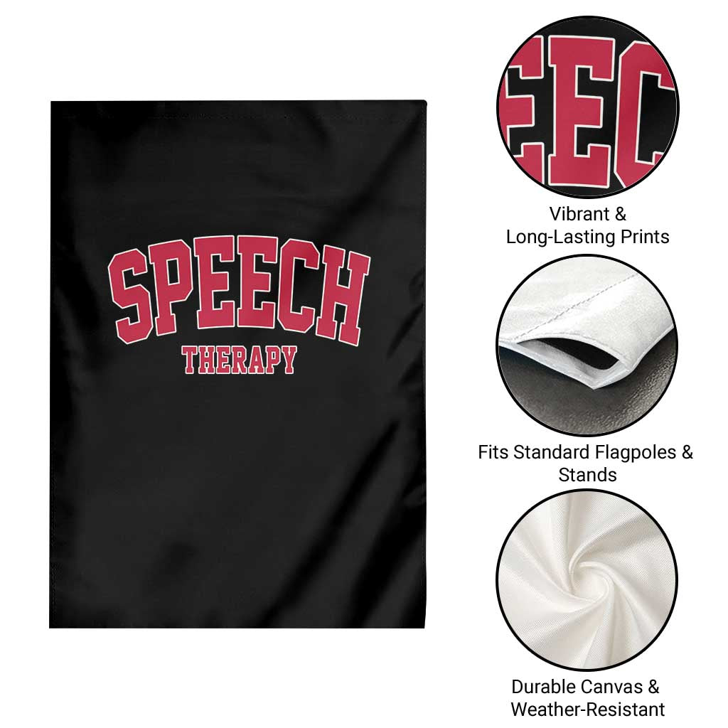 Retro Speech Therapy Garden Flag Special Education Therapist Teacher Appreciation TS10 Print Your Wear