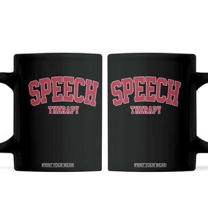 Retro Speech Therapy Coffee Mug Special Education Therapist Teacher Appreciation TS10 Black Print Your Wear