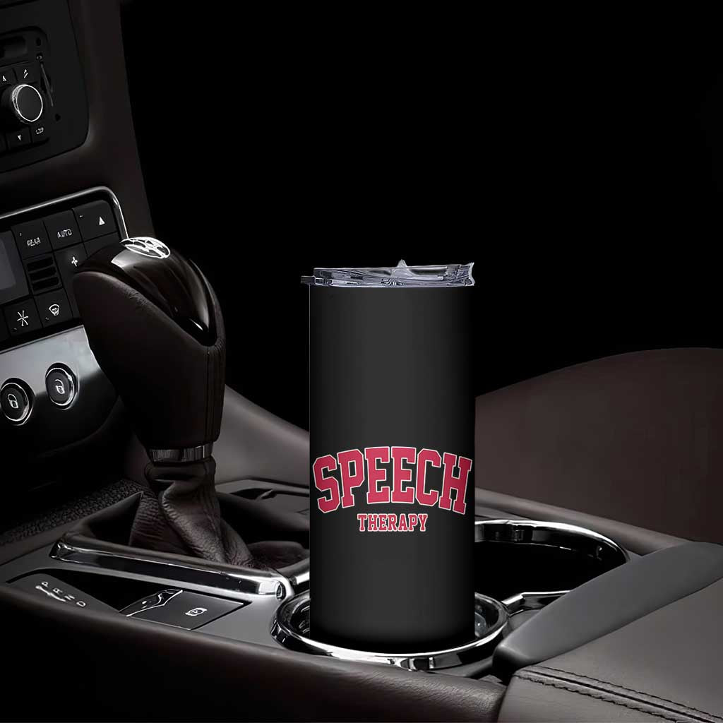 Retro Speech Therapy Skinny Tumbler Special Education Therapist Teacher Appreciation TS10 Print Your Wear