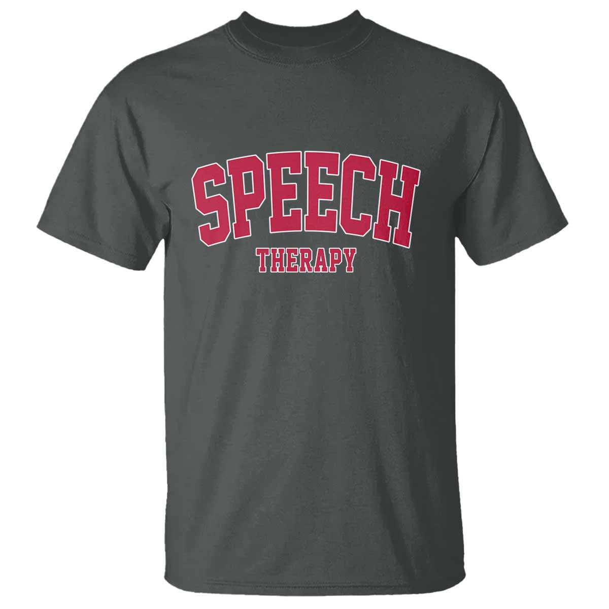 Retro Speech Therapy T Shirt Special Education Therapist Teacher Appreciation TS10 Dark Heather Print Your Wear