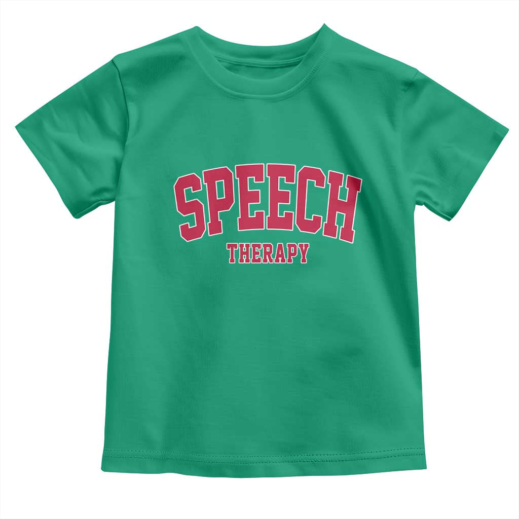 Retro Speech Therapy Toddler T Shirt Special Education Therapist Teacher Appreciation TS10 Irish Green Print Your Wear