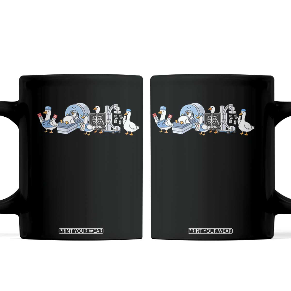Radiologic Technologist Goose Coffee Mug Funny X-Ray Tech CT MRI Gooses TS10 Black Print Your Wear