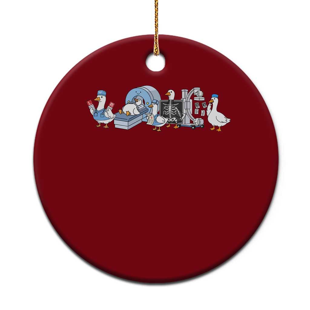 Radiologic Technologist Goose Ceramic Ornament Funny X-Ray Tech CT MRI Gooses TS10 1pc Red Print Your Wear