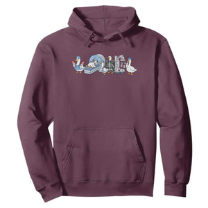 Radiologic Technologist Goose Hoodie Funny X-Ray Tech CT MRI Gooses TS10 Maroon Print Your Wear