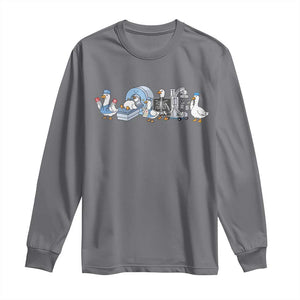 Radiologic Technologist Goose Long Sleeve Shirt Funny X-Ray Tech CT MRI Gooses TS10 Charcoal Print Your Wear