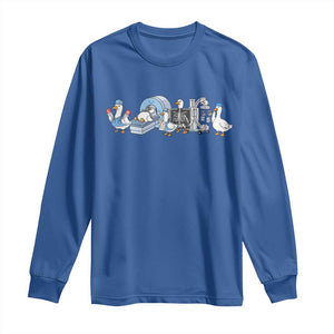 Radiologic Technologist Goose Long Sleeve Shirt Funny X-Ray Tech CT MRI Gooses TS10 Royal Blue Print Your Wear